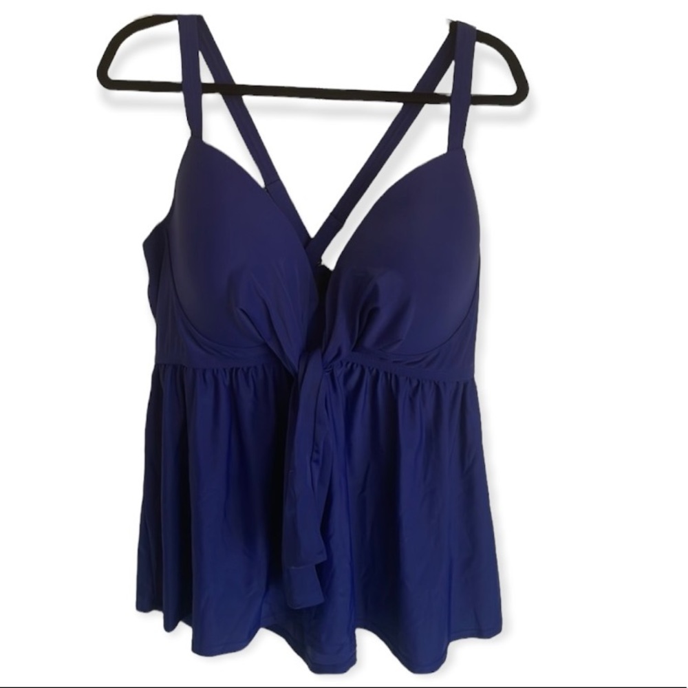 NWT Plus Size Tankini,  Cobalt Blue, Plus Size 3X or XXXL